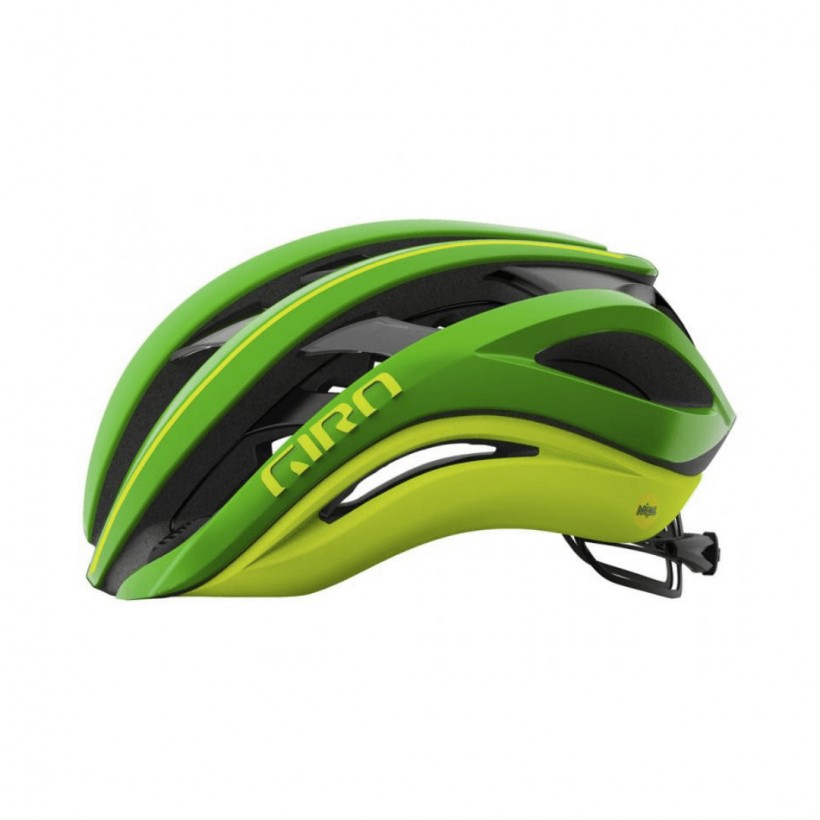 Giro Aether MIPS Helm Grün Gelb Fluor