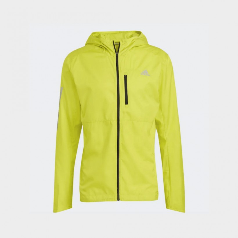 adidas yellow running jacket