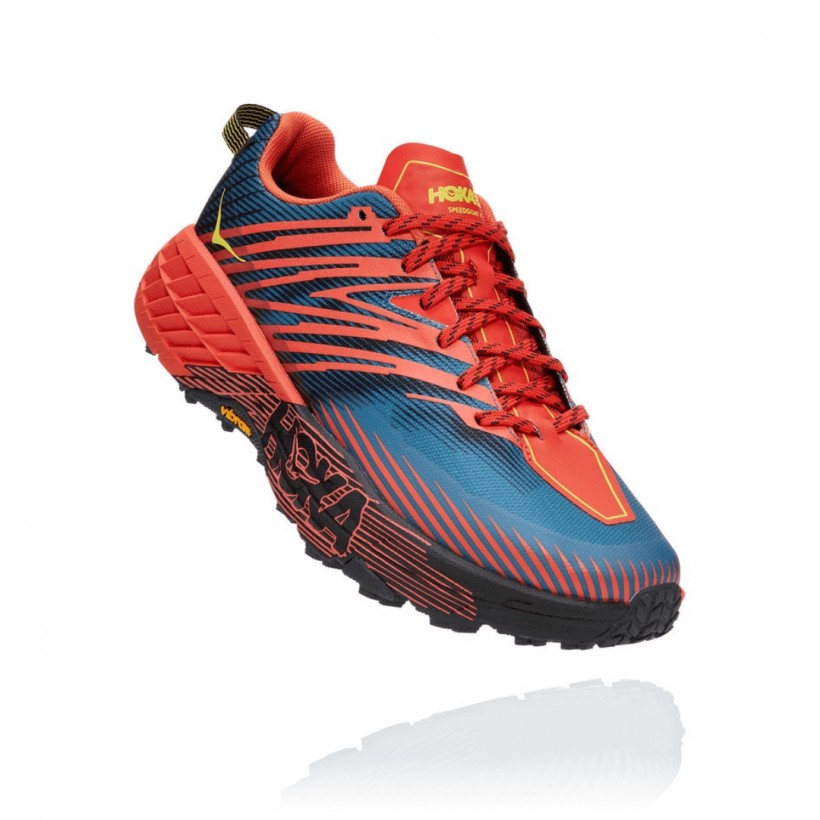 Hoka One One Speedgoat 4 Blue Red SS21 Shoes