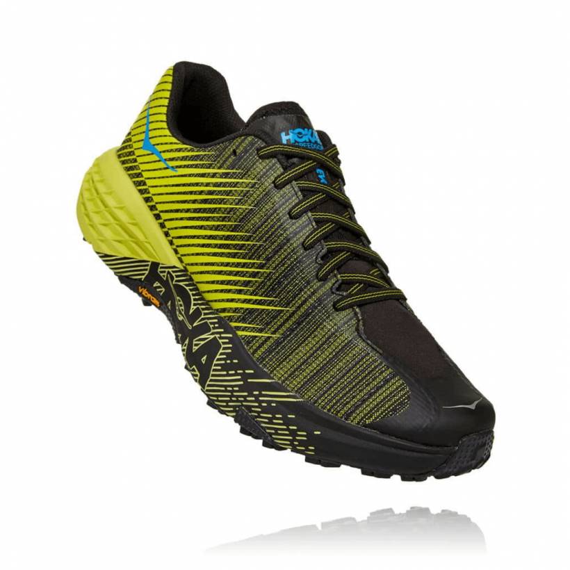 Scarpe Hoka One One Evo Speedgoat gialle nere