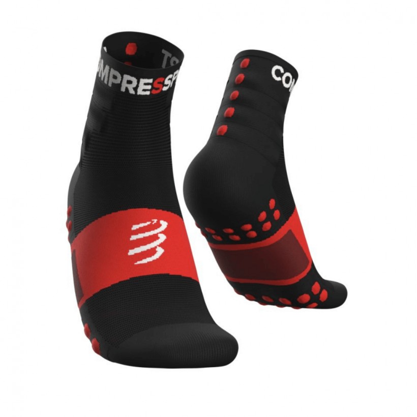 Meias de treinamento Compressport 2 pack preto