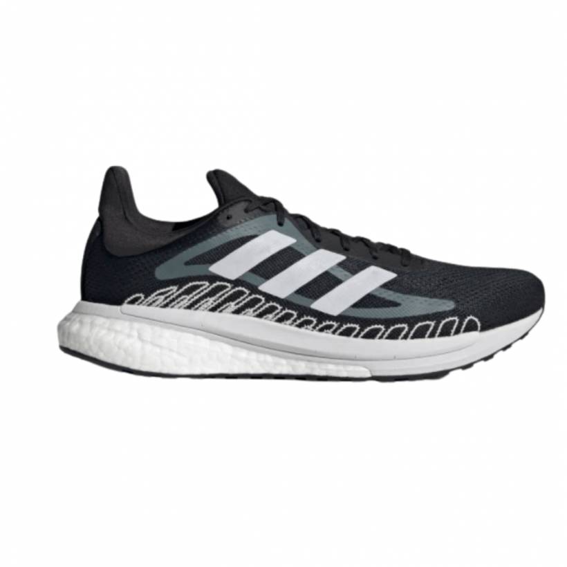 Buty Do Biegania Adidas Solar Glide ST 3 Czarne Szare SS21