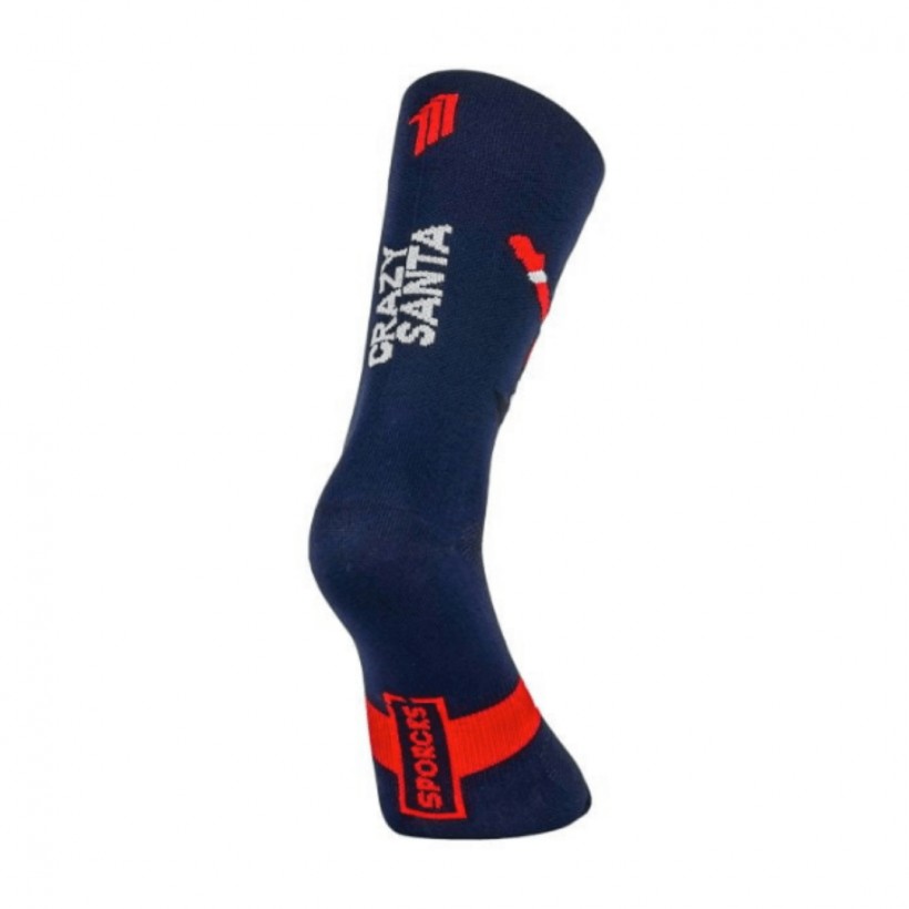 Sporcks Crazy Santa Socks Navy blue