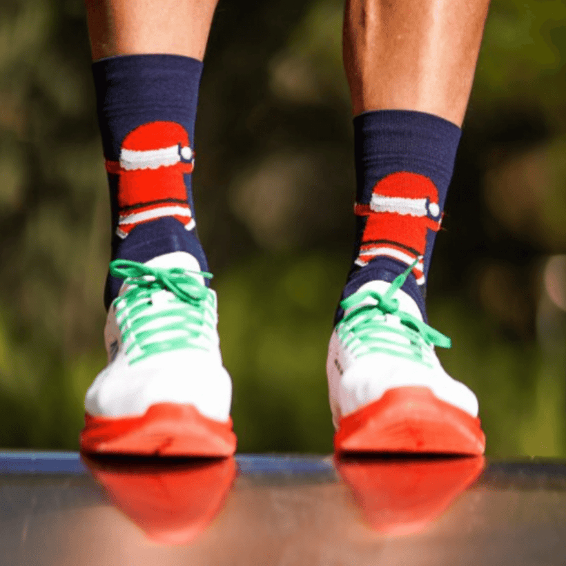 Sporcks Crazy Santa Navy Blue Socks