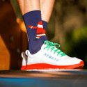 Sporcks Crazy Santa Navy Blue Socks