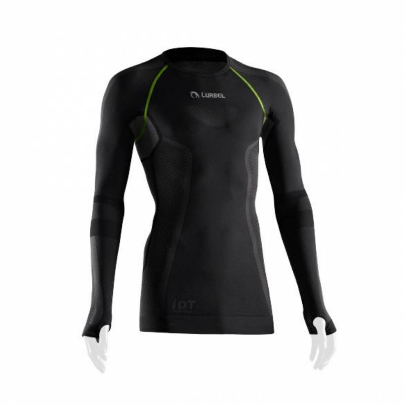 Camada de base de manga longa Lurbel Cristallo Preto Pistache Verde