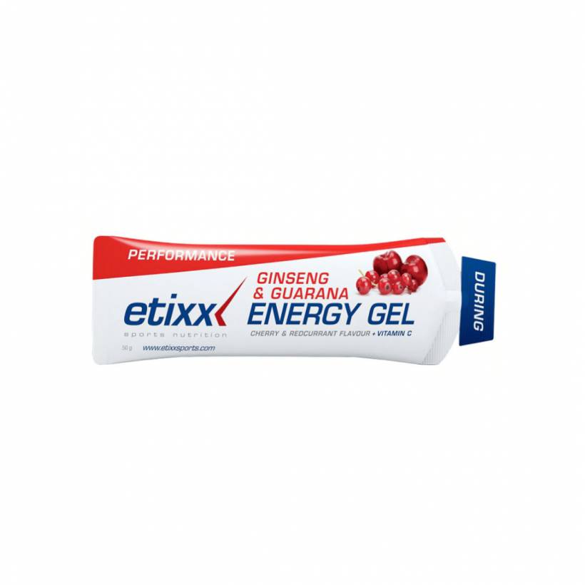Gel Etixx Gel Energetico Ginseng & Guaranà Ribes Rosso e Ciliegia 50 g