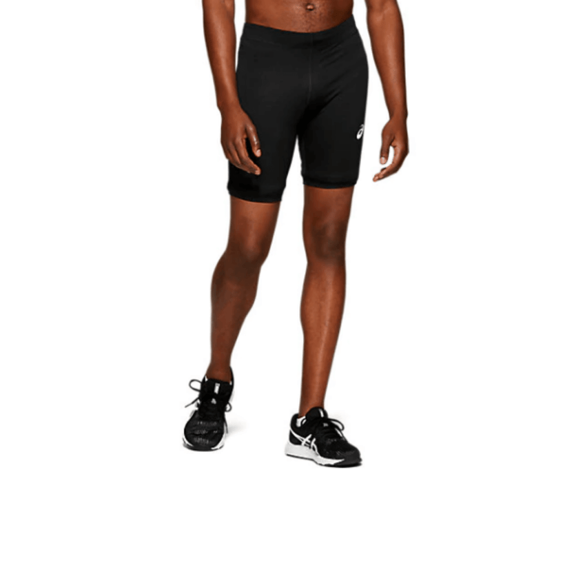 Asics Srebrne 7IN Sprinter Czarne rajstopy