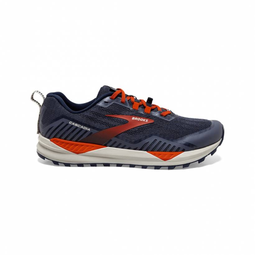 Brooks Cascadia 15 Blue Orange Men's Shoes