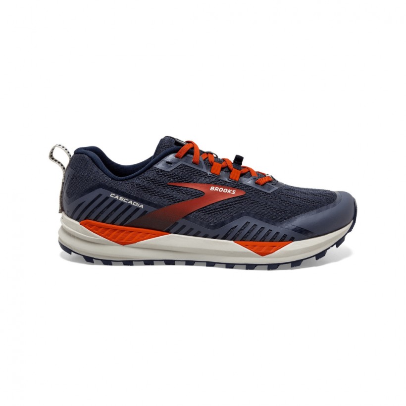 Brooks Cascadia 15 Blue Orange Herrenschuhe