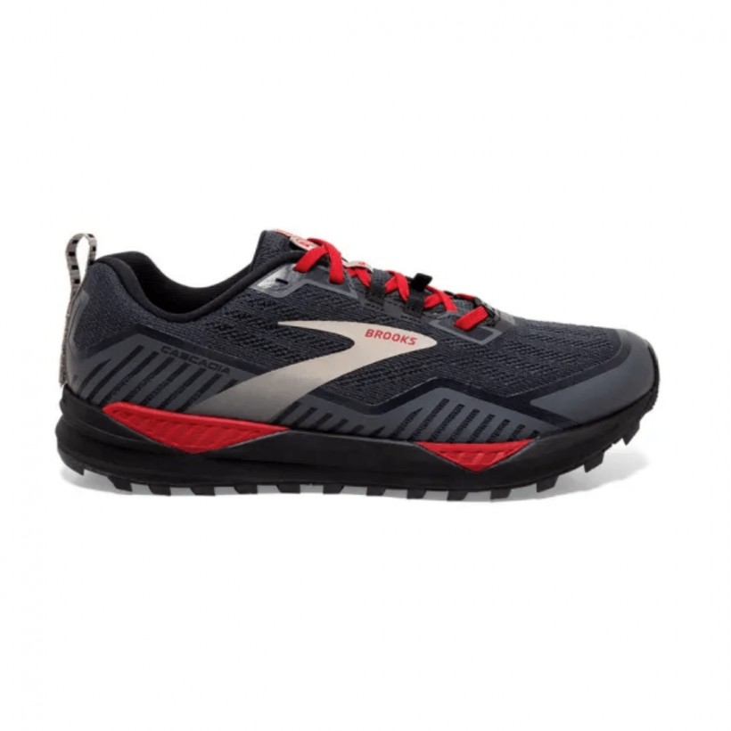 Brooks Cascadia 15 Shoes Black Red Gray