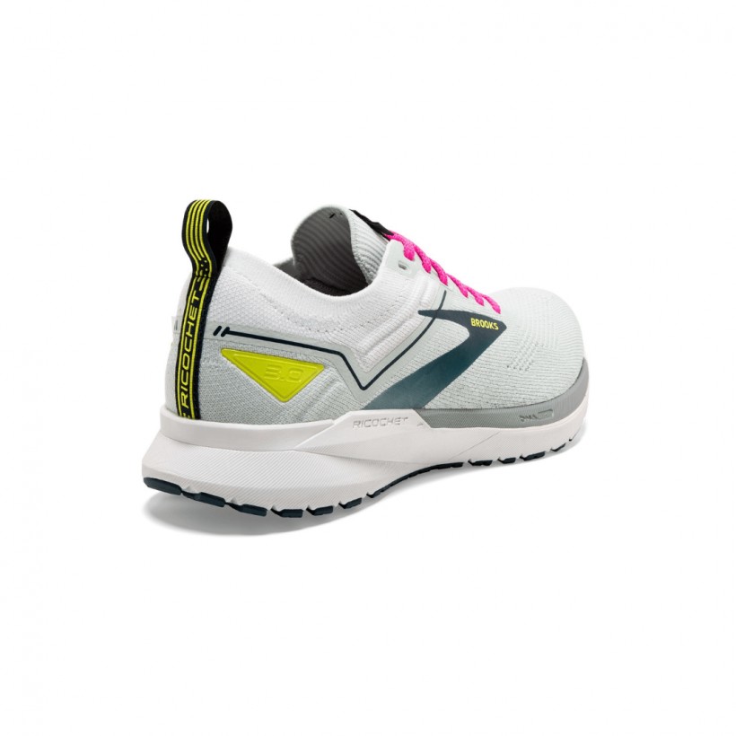 Brooks Ricochet 3 Schuhe Grau Pink