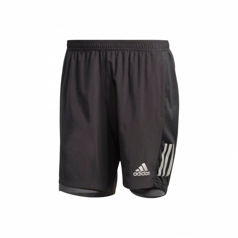 Short Adidas Own the run Two-in-One Noir Gris