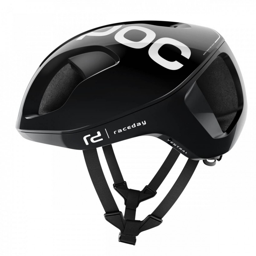 POC Ventral SPIN Black Uranium Raceday Helmet