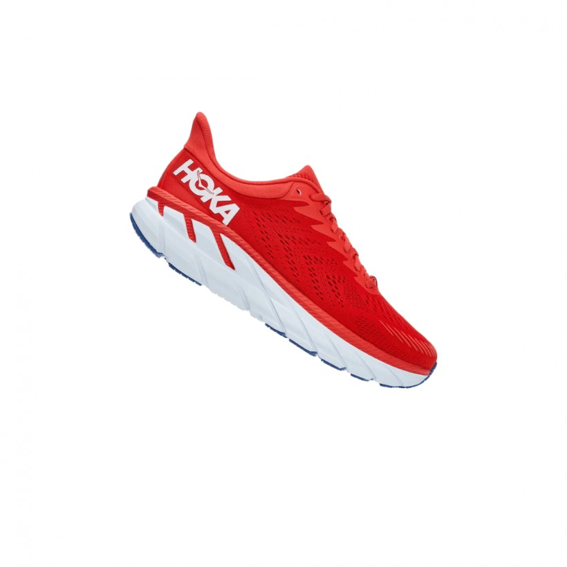 Hoka One One Clifton 7 Buty Biały Czerwony SS21