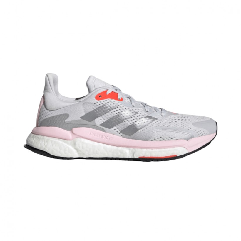 Adidas Solar Boost 3 Gray Pink Red SS21 Women's Running Shoes
