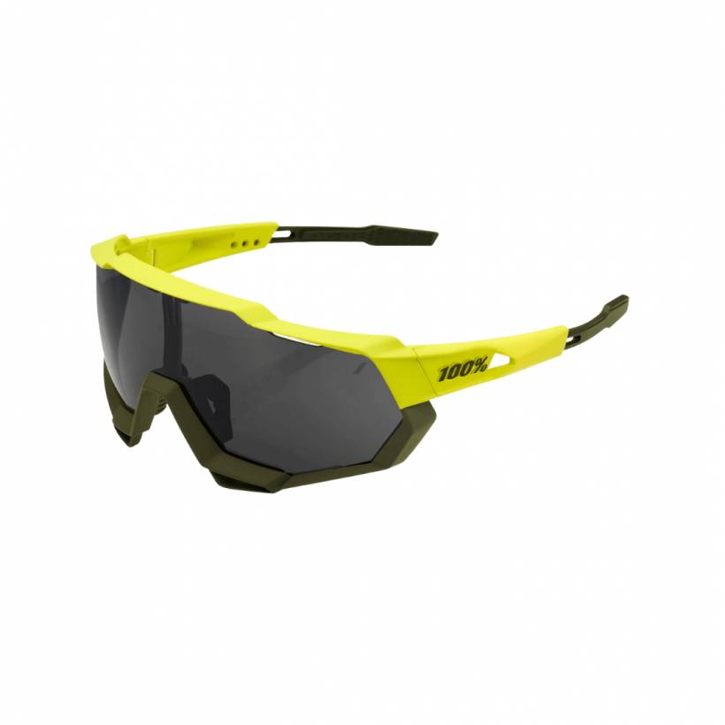 100% óculos de proteção Speedtrap Soft Tact Banana - lente preta