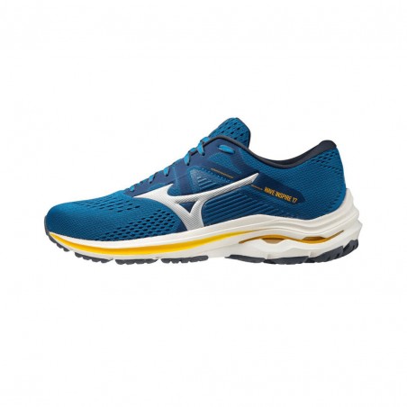 Mizuno Wave Inspire 17 Blue Yellow White SS21 Sneakers