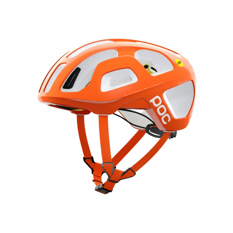 Kask POC Octal MIPS Pomarańczowy Biały