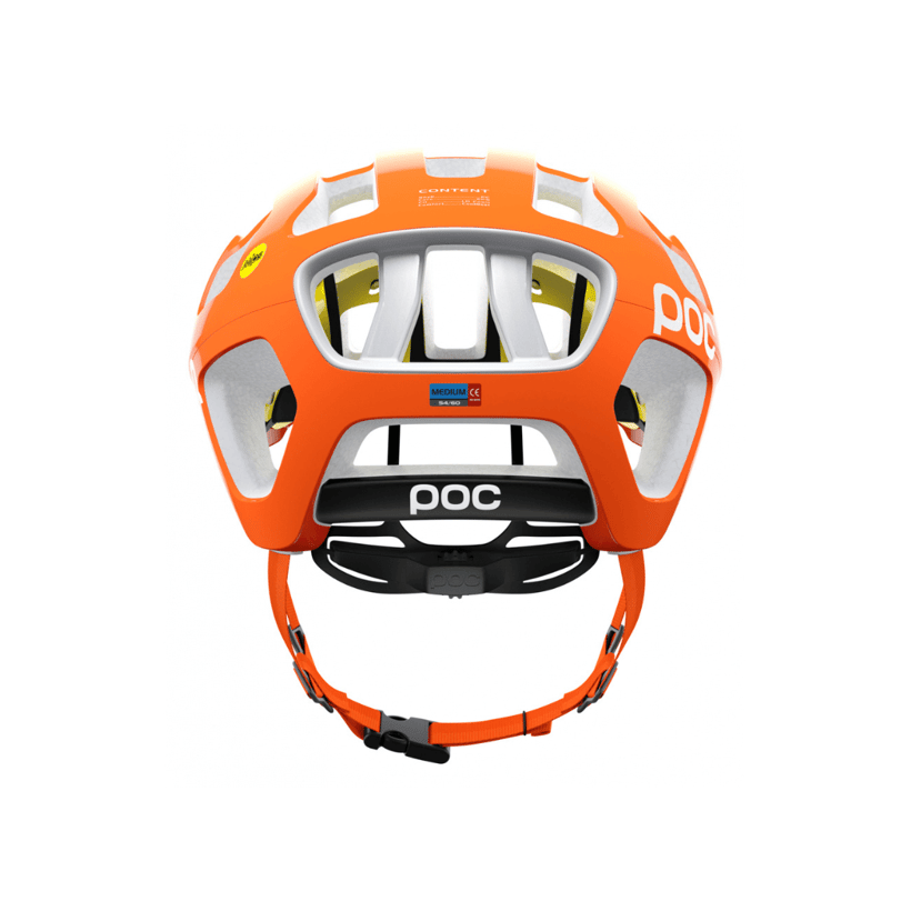 Casque POC Octal MIPS orange et blanc