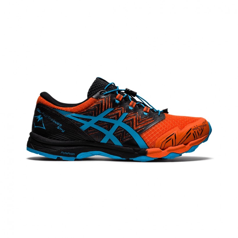 Asics Gel Fujitrabuco Ciel Orange Noir PV21 Chaussures De Course