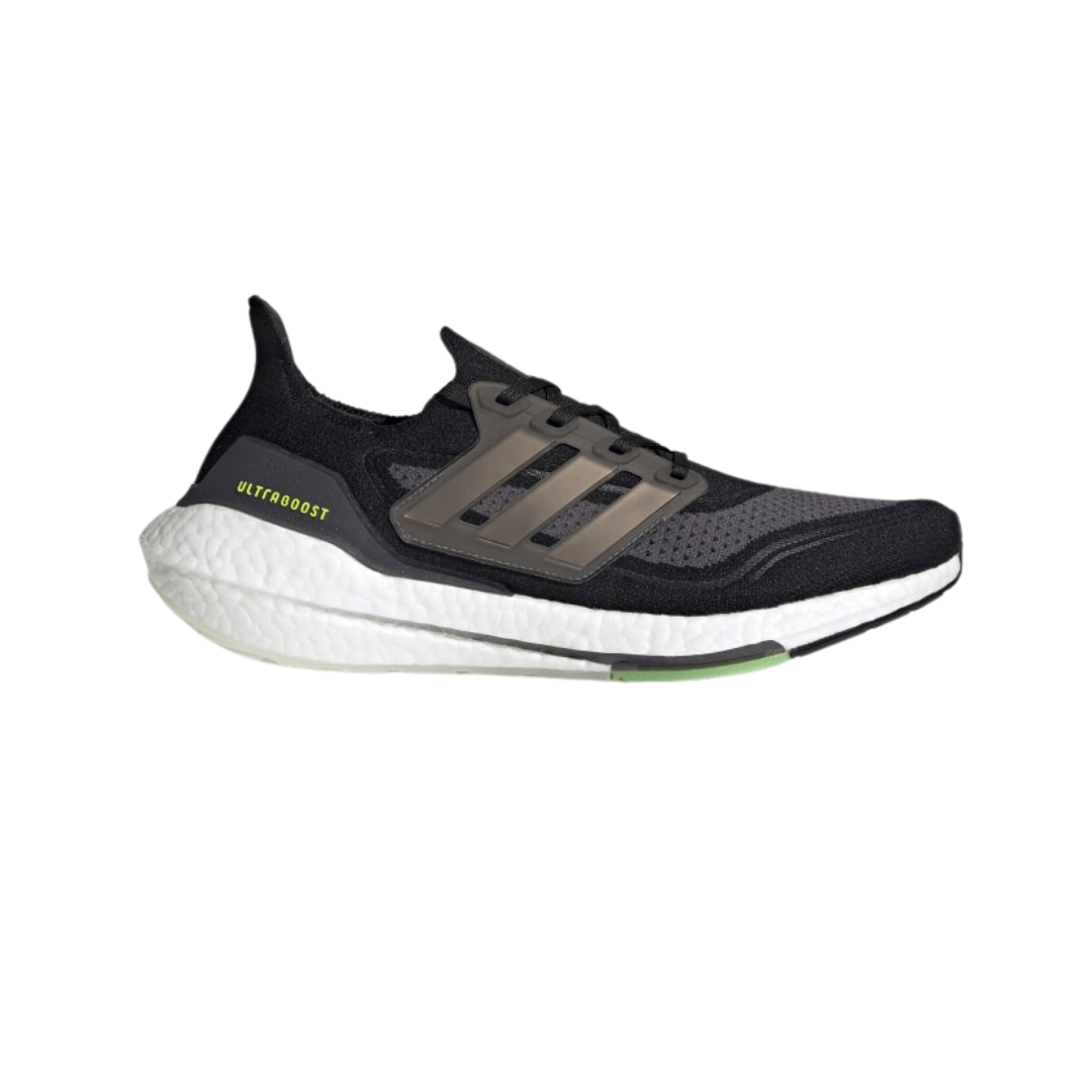 Adidas Ultra Boost 21 Shoes Black White Yellow Fluor SS21