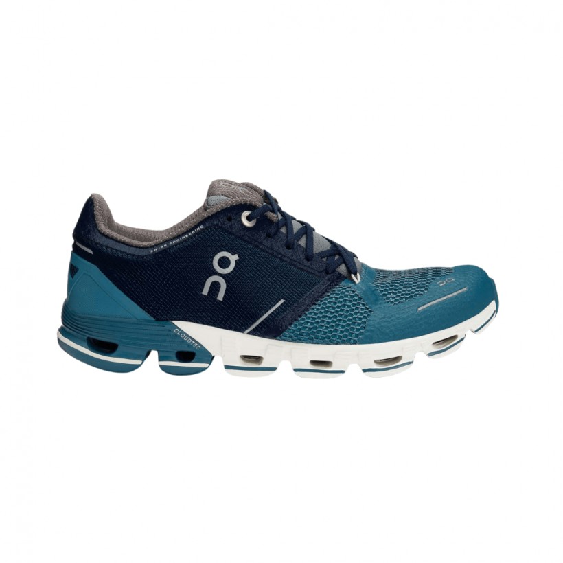 On Cloudflyer Shoes Dark Blue White Woman