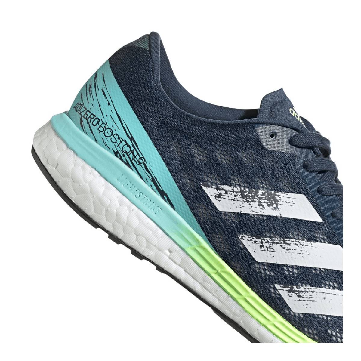 estimular Lobo con piel de cordero Sucio Adidas Adizero Boston 9 Sapatos Azul Escuro Amarelo SS21