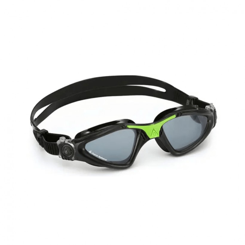 Aqua Lung Kayenne Swimming Goggles Black Green Clear Lens
