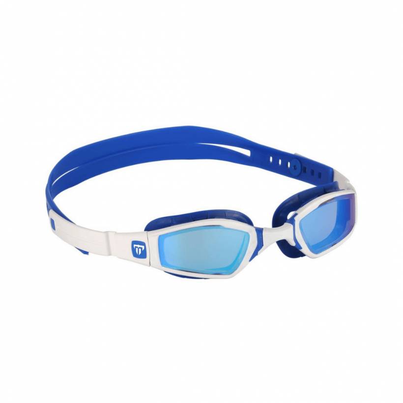Michael Phelps Ninja Okulary Pływackie Biało Niebieskie