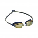 Gafas de natación Aqua Sphere Fastlane Azul Dorado Lentes Espejadas