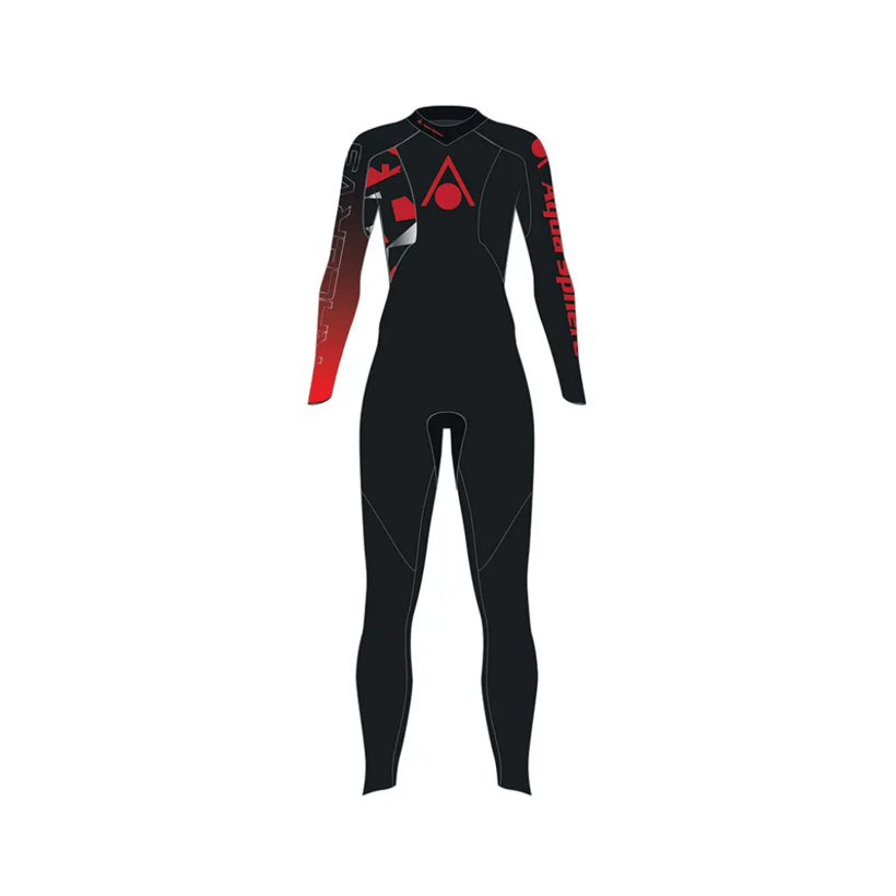 Aqua Sphere Racer 3 Neoprenanzug Schwarz Rot