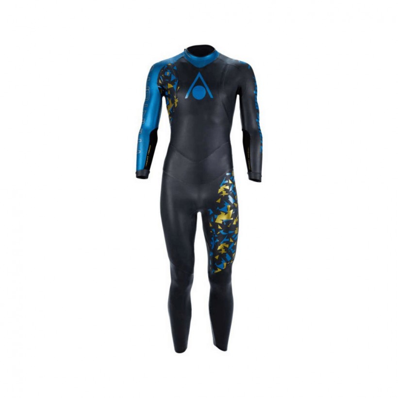 Neopreno Aqua Sphere Phantom V3 Negro Azul Dorado