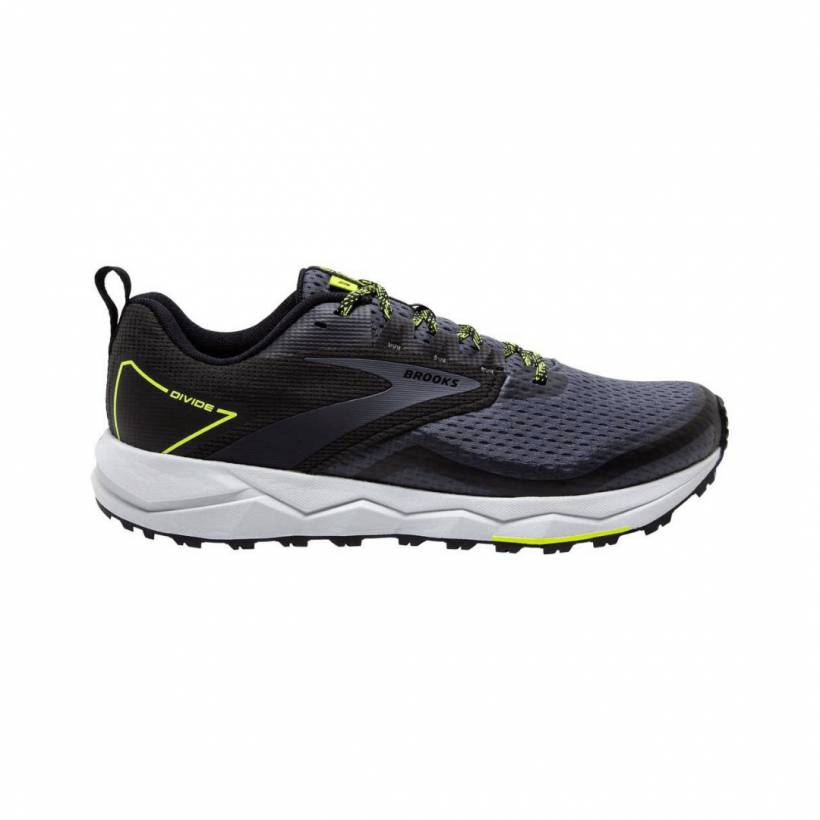 Zapatillas Brooks Divide 2 Negro Blanco Amarillo fluor