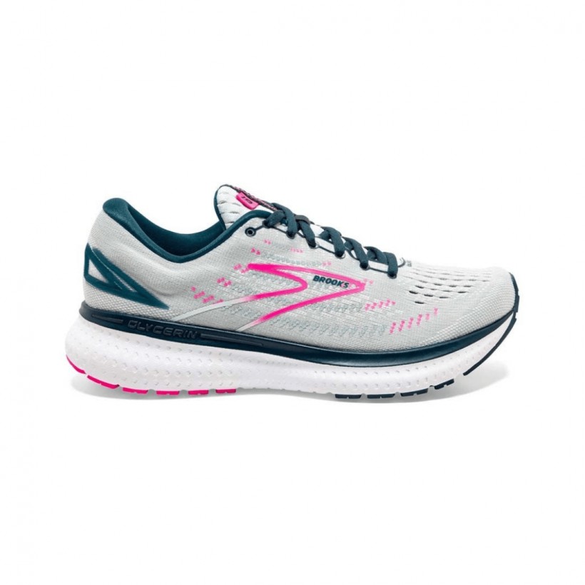 Brooks Glycerin 19 Shoes Gray Blue Pink Woman SS21