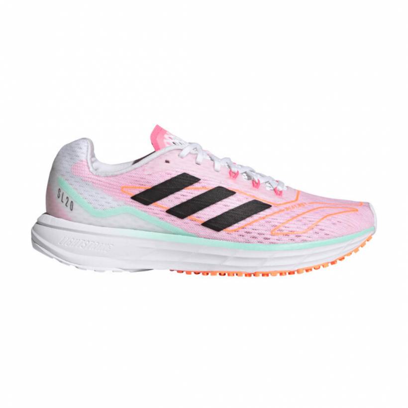 Baskets Adidas SL20 Summer Ready Rose Blanc Femme SS21