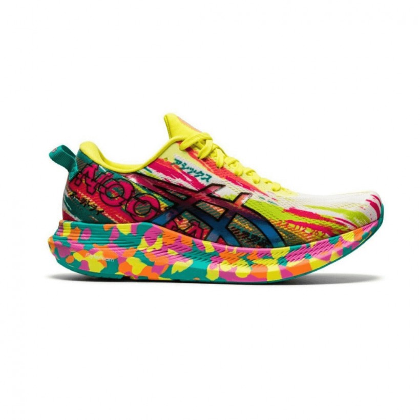 Chaussures Running Asics Gel Noosa Tri 13 Jaune Rose SS21 Femme