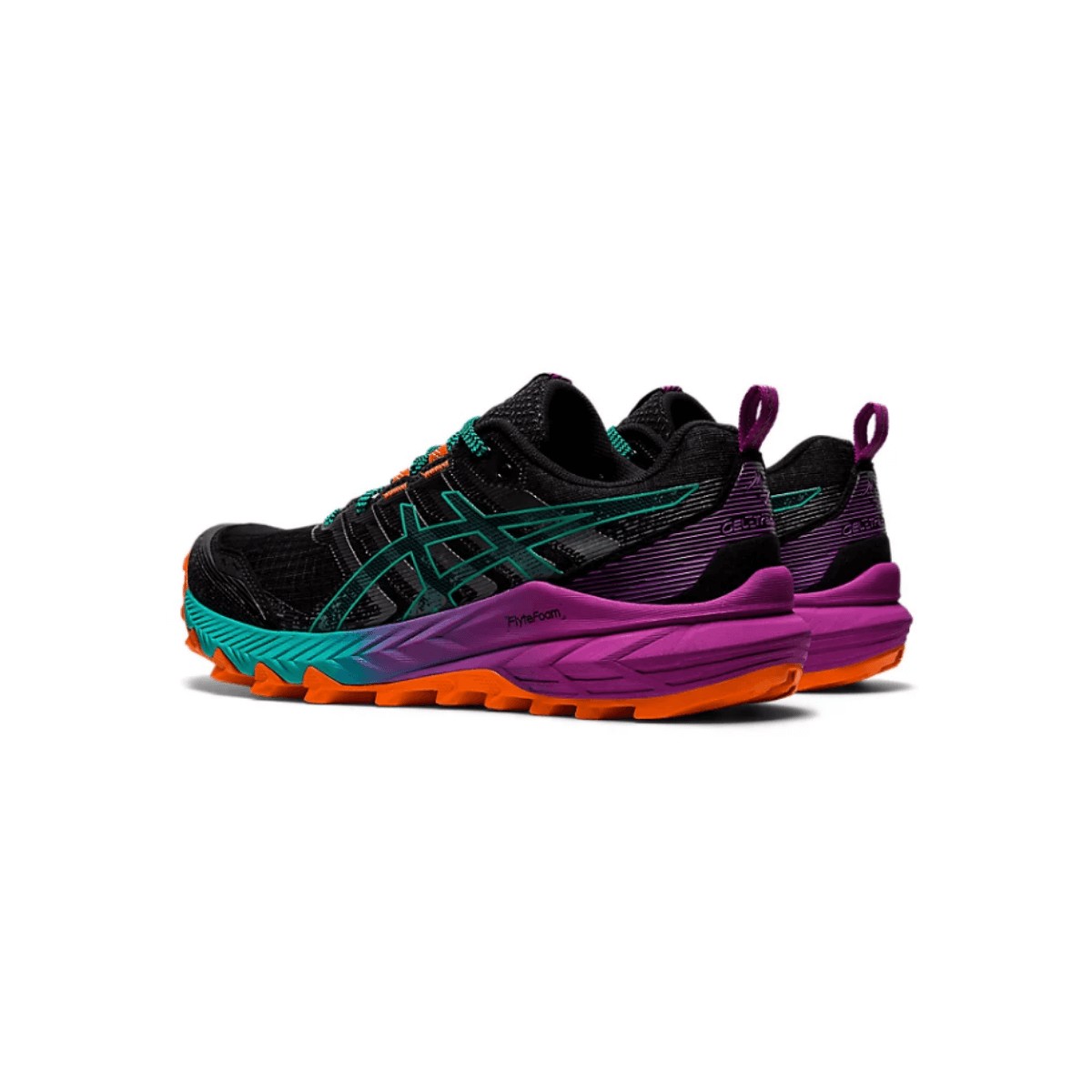 Zapatillas Asics Gel Trabuco 9 Morado Naranja Mujer