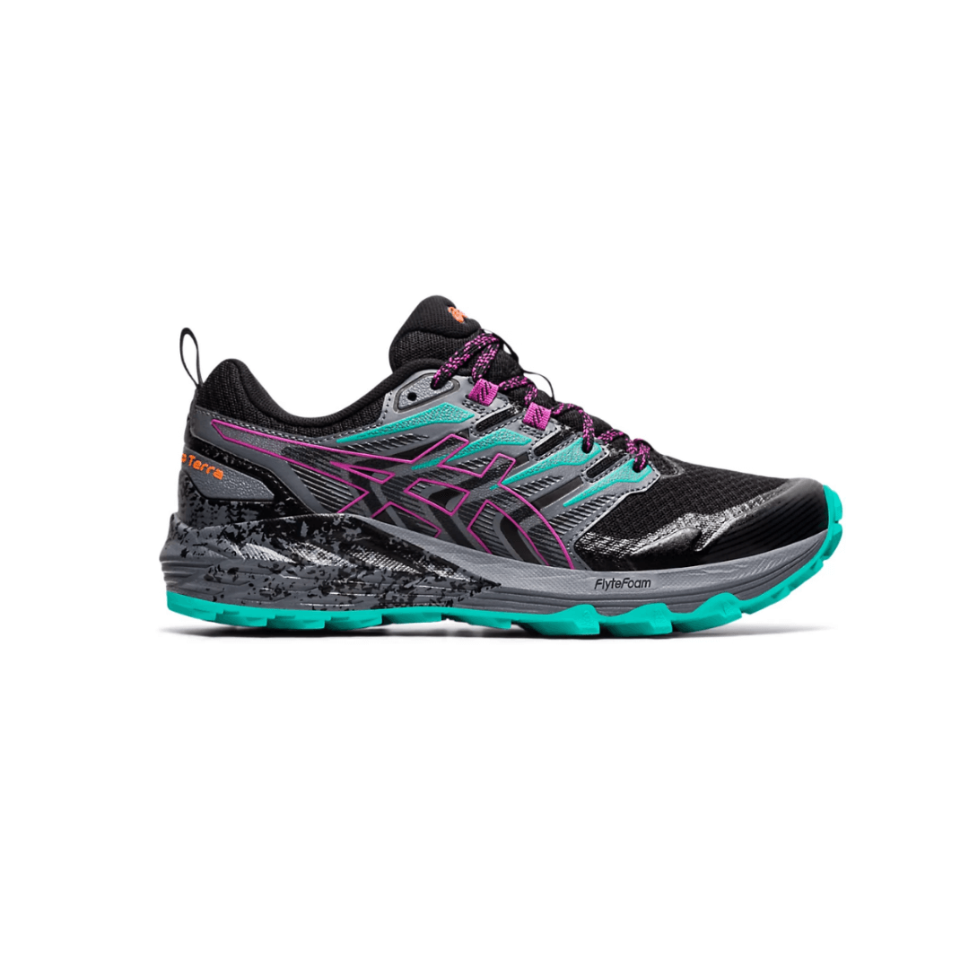 Asics Gel Trabuco Terra Running Shoes Black Purple Green SS21 Asics Gel Trabuco Terra Running Shoes Black Purple Green SS21