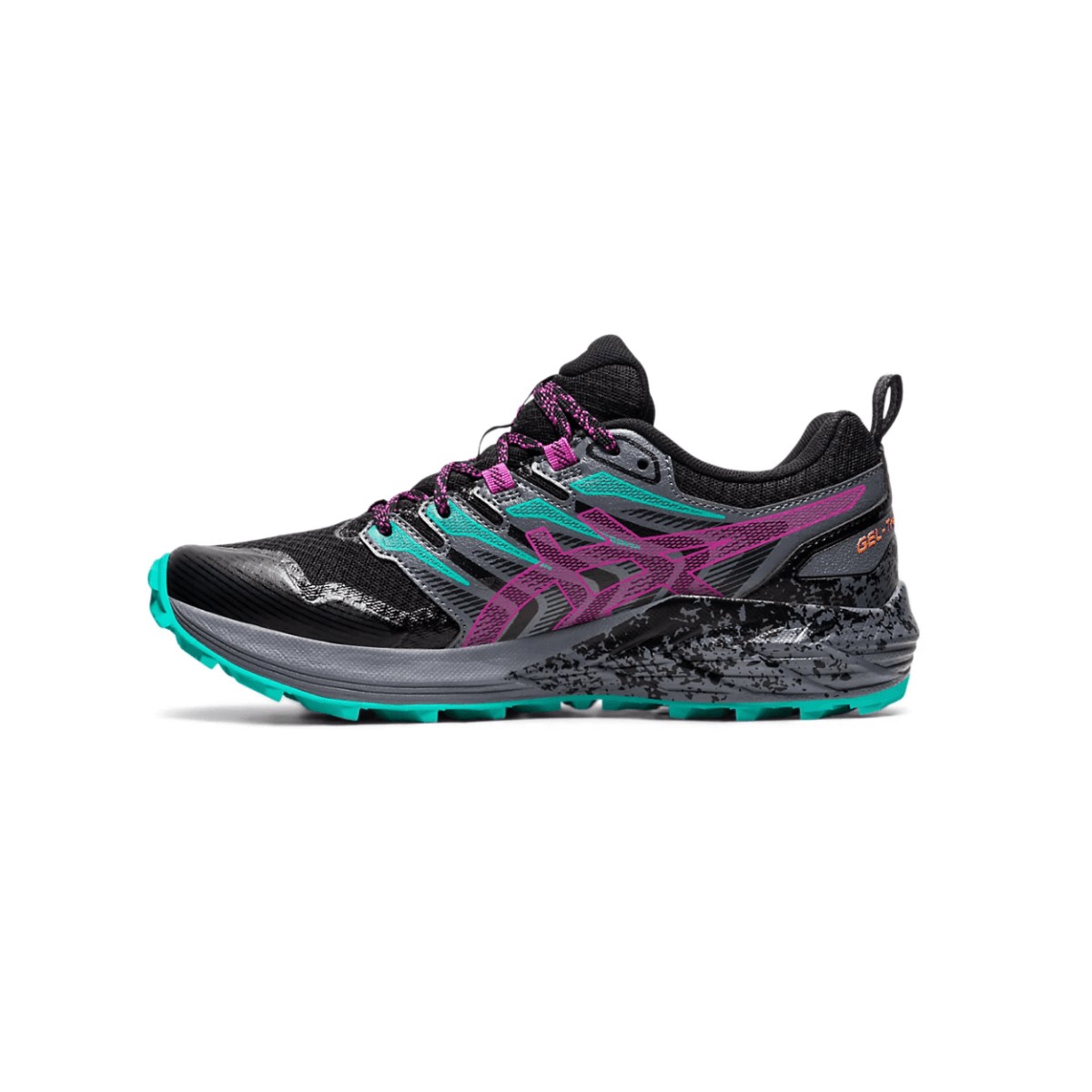 Asics Gel Trabuco Terra Running Shoes Black Purple Green SS21 Asics Gel Trabuco Terra Running Shoes Black Purple Green SS21