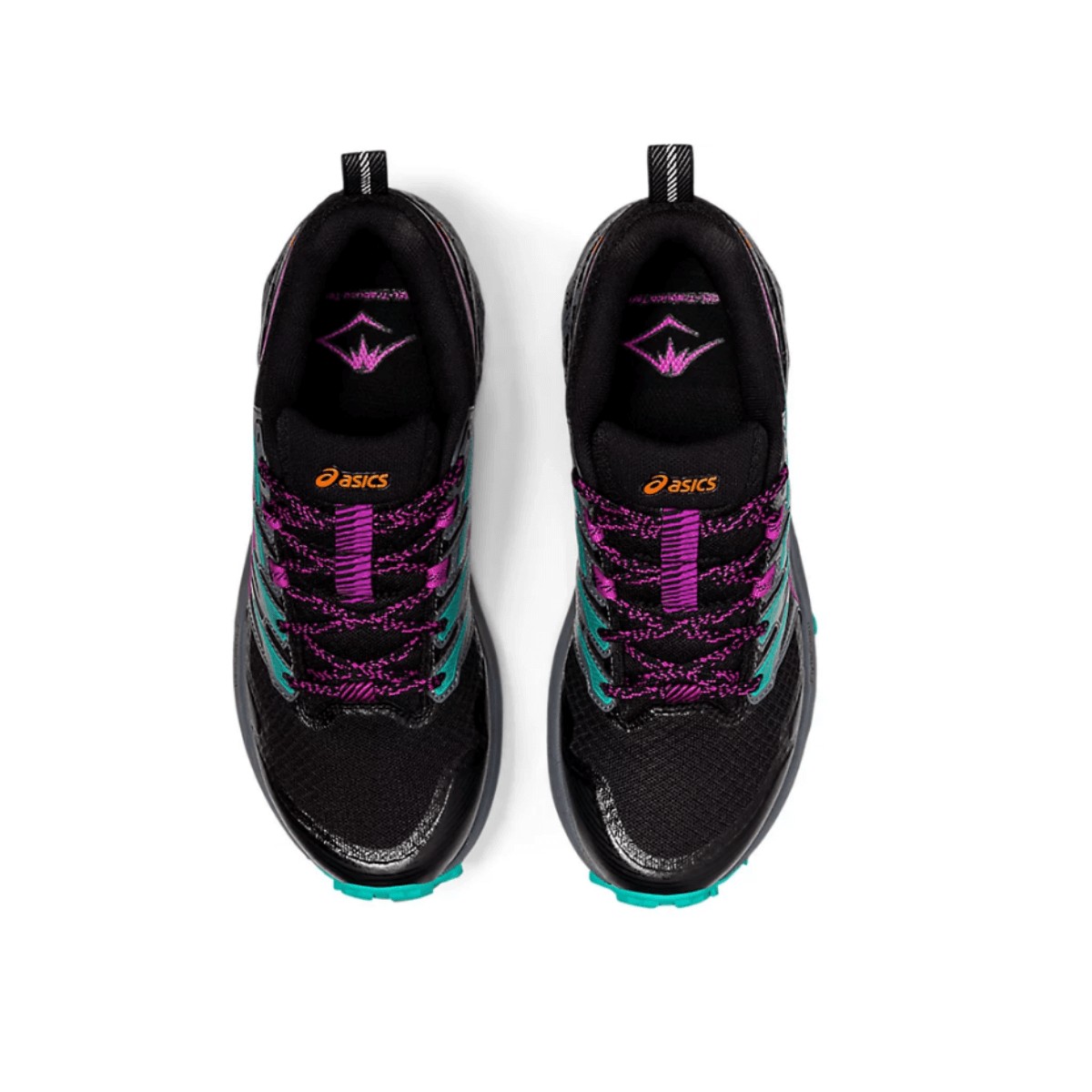 Asics Gel Trabuco Terra Running Shoes Black Purple Green SS21 Asics Gel Trabuco Terra Running Shoes Black Purple Green SS21