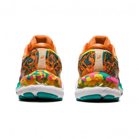 Zapatillas Asics Gel Nimbus 23 Naranja Blanco Azul SS21 Mujer