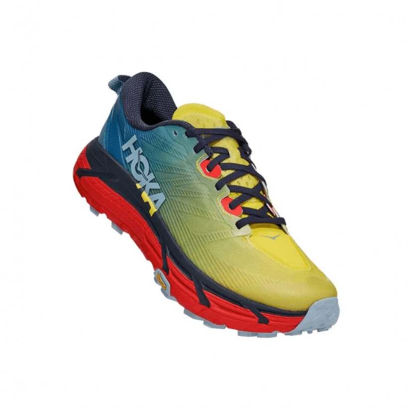 Hoka One One Mafate Speed 3 Red Yellow Blue SS21 Shoes