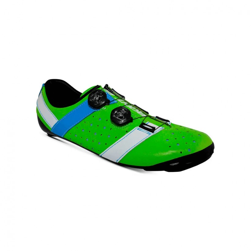 Bont Vaypor + Kangaroo Leather Shoes Green Blue