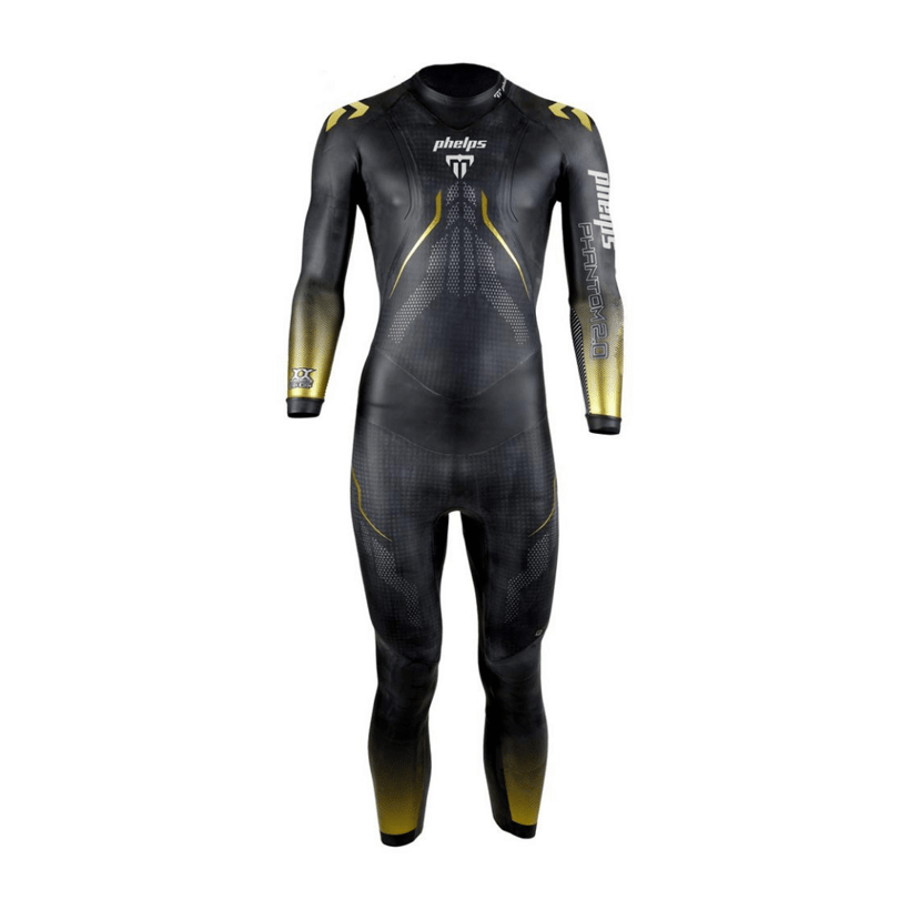 Phelps Phantom 2.0 Black Yellow Wetsuit for Men
