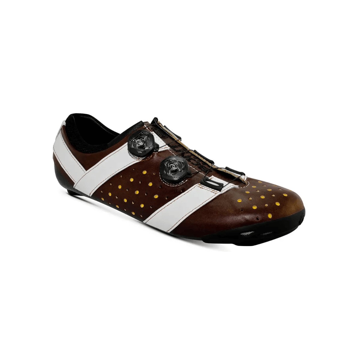 Bont Vaypor + Kangaroo Leather Shoes Brown White, Size 44 - EUR
