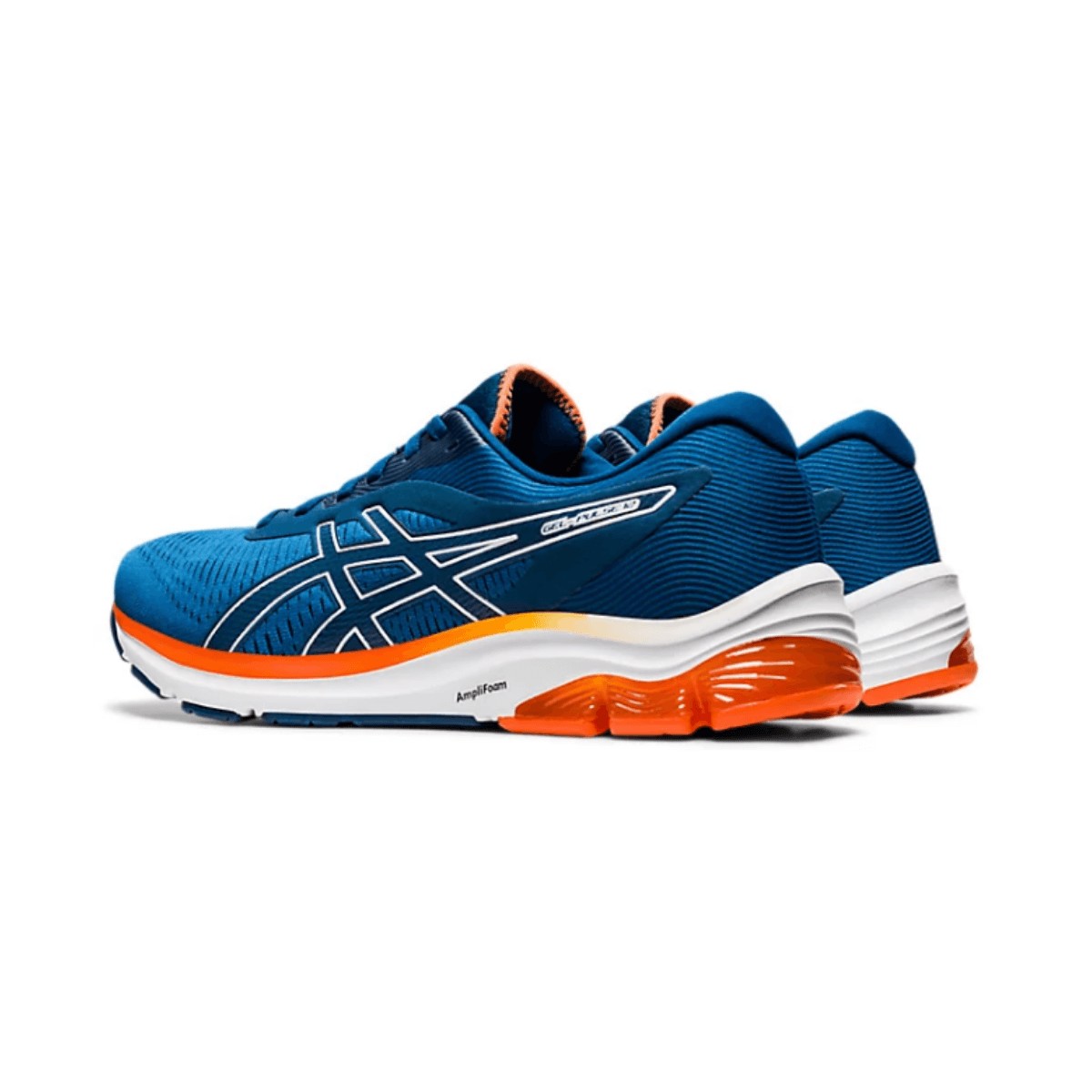 Hacer la cama Casarse Punto de exclamación Zapatillas Asics Gel-Pulse 12 Azul Naranja Blanco PV21