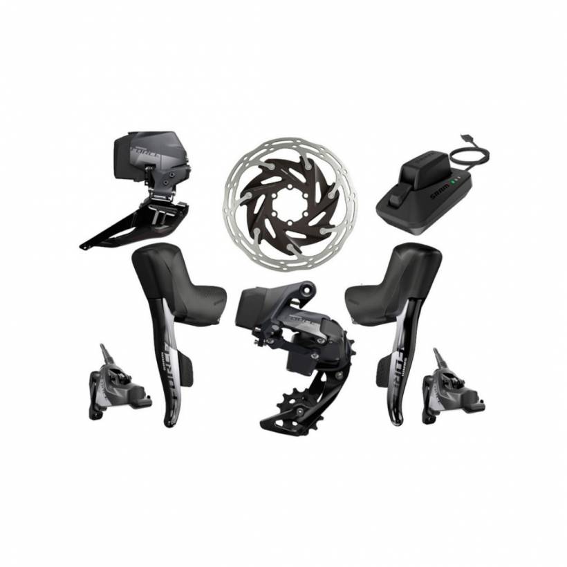 Zestaw kół zębatych SRAM Force eTap AXS HRD FM 2x12 biegów