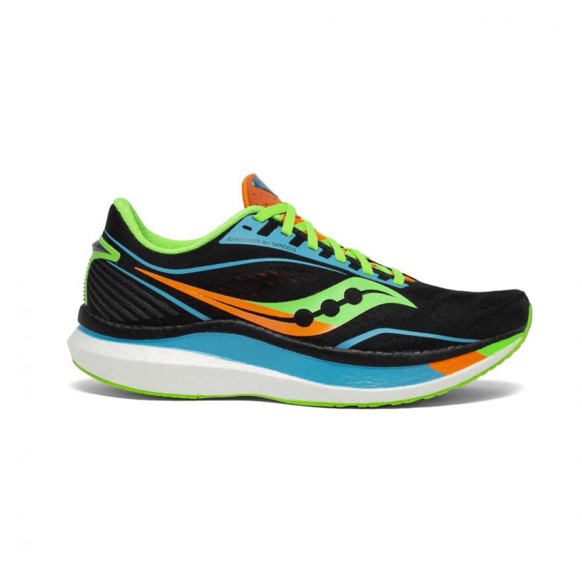 Saucony Endorphin Speed Black Green Orange SS21 Sneakers