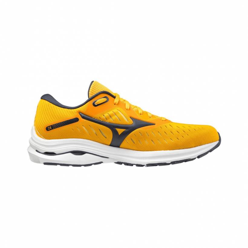 Chaussures Mizuno Wave Rider 24 Jaune Foncé SS21